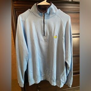 Large, Light Blue, Masters Collection quarter zip pullover. Vintage